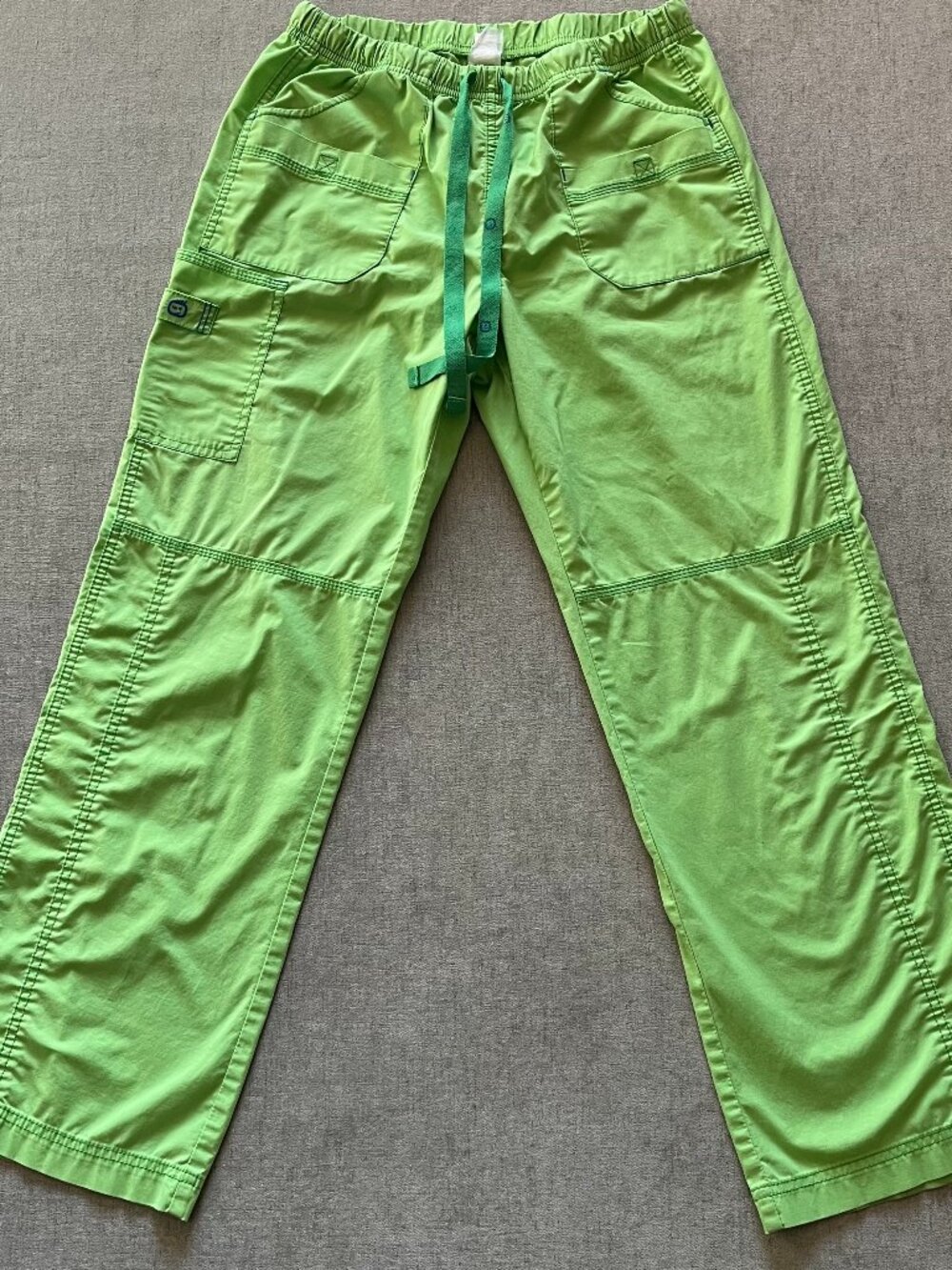 Spread Good Cheer Scrub Pants Women M Green Drawstring Professional Wear Medical